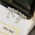 Great performance during spring and summer Earrings 2023SS MIU MIU Miu Miu